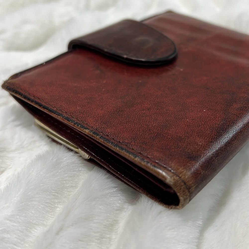 Vintage Rolf’s Cowhide Leather Hand Made Stitched Key Lock Bifold Wallet - Picture 10 of 13